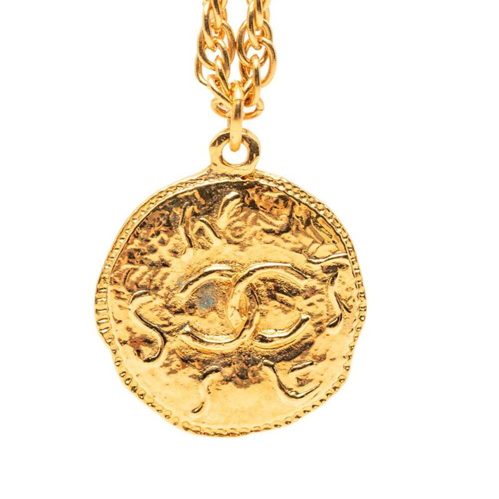 CHANEL Vintage Gold Logo Necklace - Picture 2 of 6